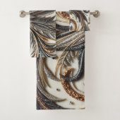 宝石のキラキラした花柄 バスタオルセット (インサイチュ)