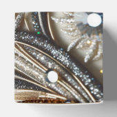 宝石のキラキラした花柄 フェイバーボックス (上部)