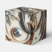 宝石のキラキラした花柄 フェイバーボックス (裏面サイド)