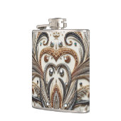 宝石のキラキラした花柄 フラスク (左)