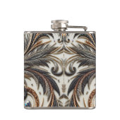 宝石のキラキラした花柄 フラスク (裏面)