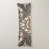 宝石のキラキラした花柄 ボディピロー (裏面 (縦))