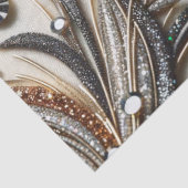 宝石のキラキラした花柄 薄葉紙 (詳細)