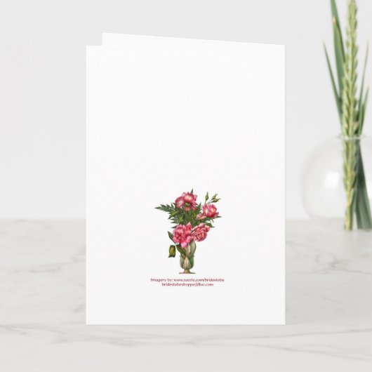 宝石のジャックおよびジルのシャワーのハート 招待状 (裏面)