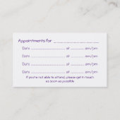 宝石のスターリーウィンティップ 名刺 (裏面)