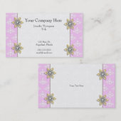 宝石のダマスク織の名刺と飾って下さい 名刺 (正面/裏面)