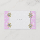 宝石のダマスク織の名刺と飾って下さい 名刺 (裏面)