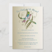 宝石のトンボのリハーサルディナー招待状 招待状 (正面)