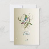 宝石のトンボの受付テーブルカード 招待状 (正面)