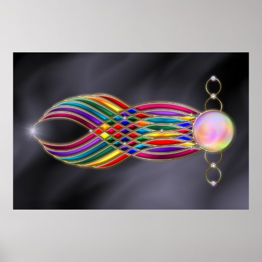 宝石のプリント ポスター (正面)