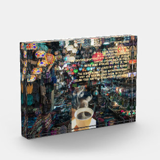 宝石のランタンつるとコーヒーの詩の無限 フォトブロック