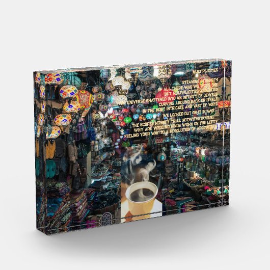 宝石のランタンつるとコーヒーの詩の無限 フォトブロック (左)