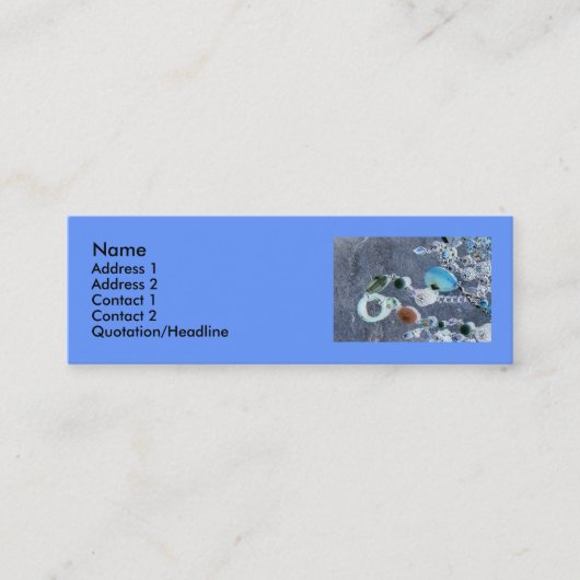 宝石の効果のPofileカード スキニー名刺 (正面)