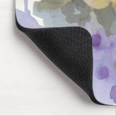 宝石の庭|の紫色のパステル調の花びら マウスパッド (コーナー)