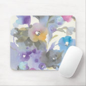 宝石の庭|の紫色のパステル調の花びら マウスパッド (マウス)