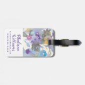 宝石の庭|の紫色のパステル調の花びら ラゲッジタグ (裏面横)
