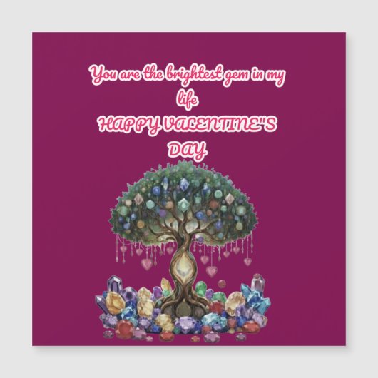 宝石の木の中心：ロマンチックなバレンタイン (正面)