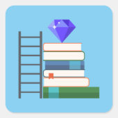 宝石の本 スクエアシール (正面)