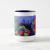 「宝石の残骸の輝く発見」マググ マグカップ (中央)