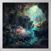 宝石の洞窟 - 自然の驚異スタイル ポスター (正面)