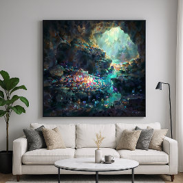 宝石の洞窟 - 自然の驚異スタイル ポスター