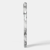 宝石の石のパターン、グレー/グレー大理石とブラックオニキス Case-Mate iPhoneケース (裏面 / 左)