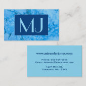 宝石の石のパターン、ブルーバヒア花崗岩ビジネスカー 名刺 (正面/裏面)