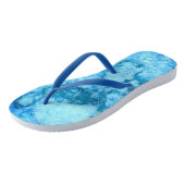 宝石の石模様、ブルーバイア花崗岩 ビーチサンダル (アングル)