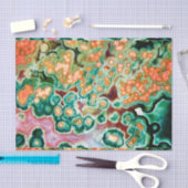 宝石の石模様、海ジャスパー、緑数々のと 薄葉紙 (クラフト)