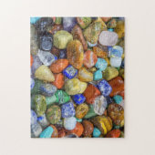 宝石の結晶の転石宝物学 ジグソーパズル (縦)