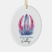 宝石の結晶水結婚色 セラミックオーナメント (右)