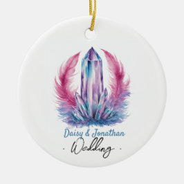 宝石の結晶水結婚色 セラミックオーナメント