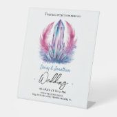 宝石の結晶水結婚色 台座サイン (正面)