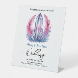 宝石の結晶水結婚色 台座サイン