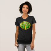 宝石の色の牡羊記号 Tシャツ (正面フル)