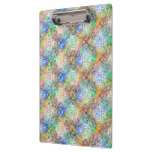 宝石の色調に白いカラフル曼荼羅の模様 クリップボード (左)