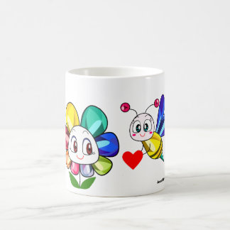 宝石の花のコーヒー・マグ コーヒーマグカップ
