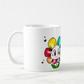 宝石の花のコーヒー・マグ コーヒーマグカップ (左)