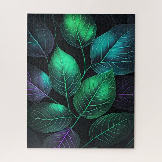 宝石の葉 ジグソーパズル (縦)