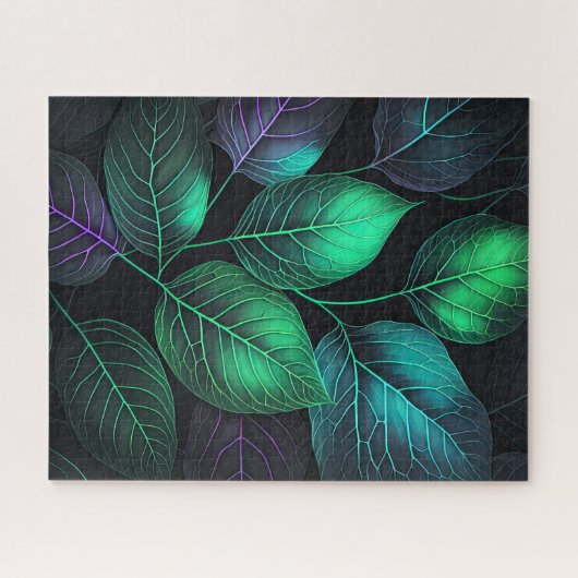 宝石の葉 ジグソーパズル (横)