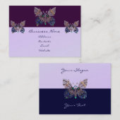 宝石の蝶名刺 名刺 (正面/裏面)