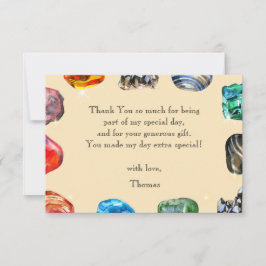 宝石の誕生日パーティーが最高に楽しい！ 🎉🔍 サンキューカード