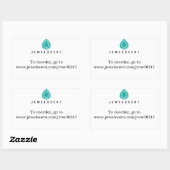 宝石の香りステッカー 長方形シール (シート)