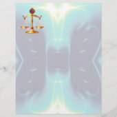 宝石はかりで測石を持つ法律の金ゴールド，正義記号 (正面)