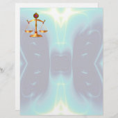 宝石はかりで測石を持つ法律の金ゴールド,正義記号 (正面/裏面)