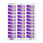 宝石はかりで測石を持つ法律の金ゴールド,正義記号 ラベル (フルシート)