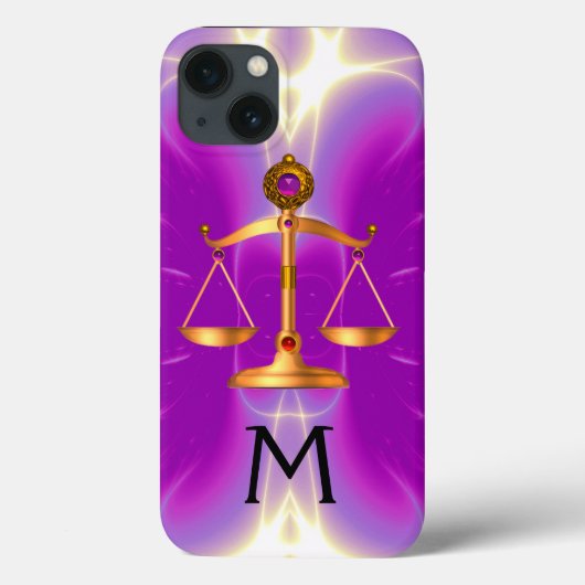 宝石はかりで測石モノグラムピンク Case-Mate iPhoneケース (裏面)