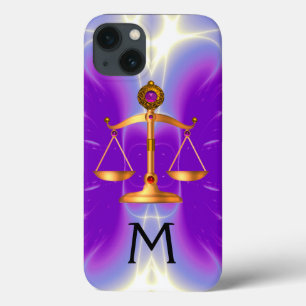 宝石はかりで測石モノグラムピンク iPhone 13ケース