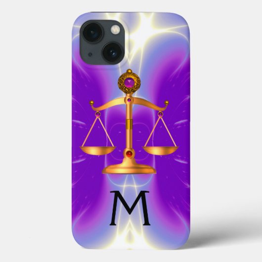 宝石はかりで測石モノグラムピンク Case-Mate iPhoneケース (裏面)