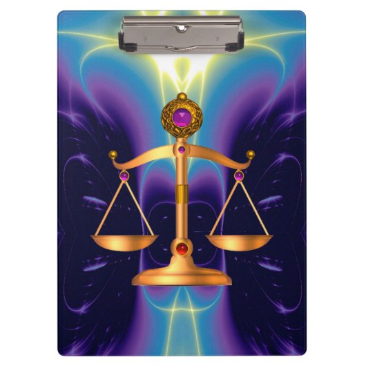 宝石はかりで測石モノグラム法金ゴールド クリップボード (正面)